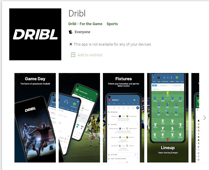 Dribl google play